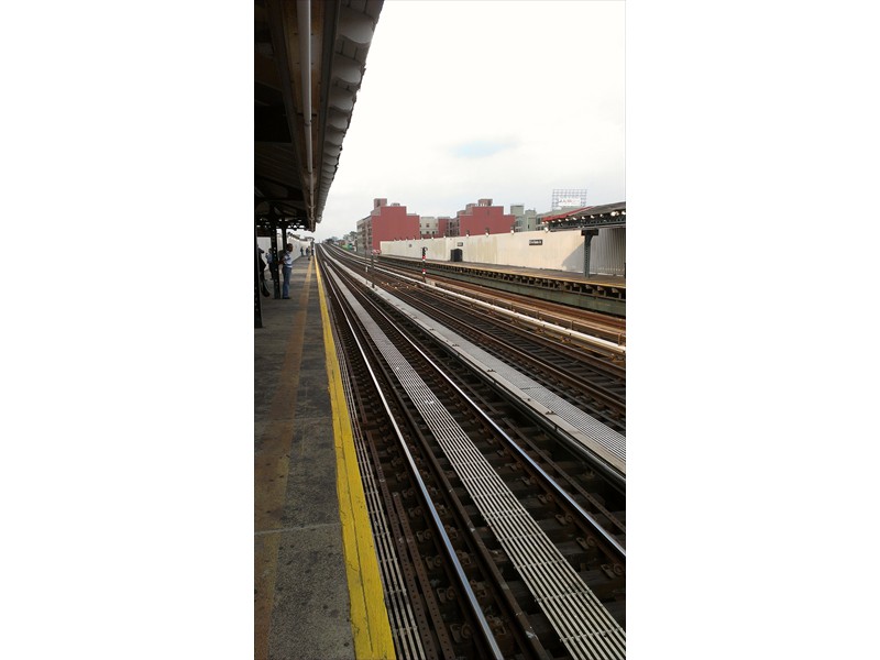 Subway train tracks
